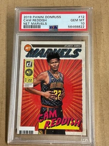 Cam Reddish PSA 10 / 2019 Panini Donruss Net Marvels #12 Rookie Card - Picture 1 of 2