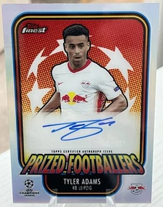 Tyler Adams 2020-21 Topps Finest UCL Prized Footballers plateado automático/99 USMNT - Imagen 1 de 2