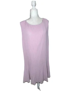 H&M Sleeveless Pleated Midi Shift dress, Pale Pink Size XXL New - Picture 1 of 9