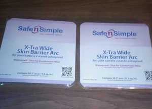 2 Packungen (60 Stück) Safe N Simple X-Tra Extra Wide Skin Barrier Arc 2" SNS21130 - Bild 1 von 2