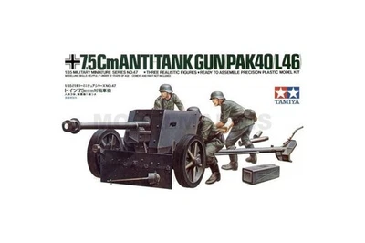 TAMIYA 35047 1/35 German 75mm Anti-Tank Gun - Immagine 1 di 2