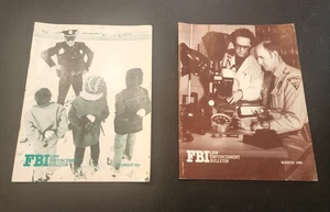 Vintage Lot of 2 1980 FBI Bulletin Booklet Law Enforcement Police Crime Video - Imagen 1 de 18