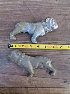 2 - Vintage Mack Truck Bulldog Fender Badges Chrome Metal 27RU246 / 27RU247 - Bild 1 von 5