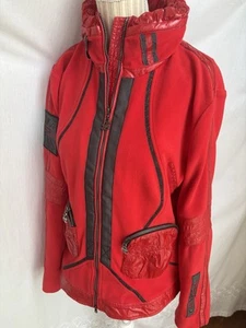 SPORTALM Übergang Frühling FLEECE JACKE Edel Schwarz ROT S M 36 38 TOP NEUW🍀 - Bild 1 von 10