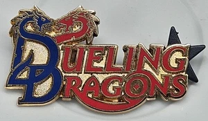 Universal Studios Islands Of Adventure Duelling Dragons Vintage Pin 2008 - Picture 1 of 2