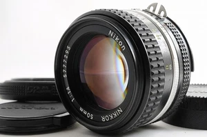 Nikon Ai-S Nikkor 50mm F1.4 MF Standard Lens F Mount +Hood EXCELLENT+ From Japan - Picture 1 of 14