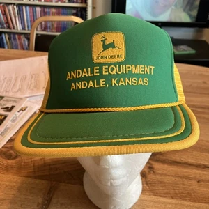 Cappello John Deere attrezzatura Andale vintage Andale Kansas - Foto 1 di 6