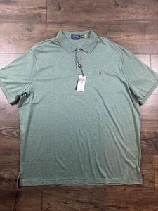 Polo Ralph Lauren Herren Poloshirt Classic Fit Soft Touch Pine Heather Gr. XXL Neu mit Etikett - Bild 1 von 4