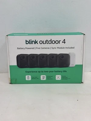 Blink Outdoor 4 (4th Gen) 5 Camera Battery Powered System w/ Sync module - Image 1 of 4