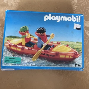 Playmobil 3776 White Water Rafters In Canoe New In Box Vintage 1993 - Picture 1 of 6