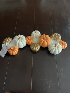 Shabby Chic Kürbis Kürbis Votivkerzenhalter Herzstück - Bild 1 von 4