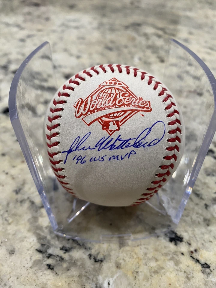 🔥New! John Wetteland 1996 W.S. MVP Signed Rawlings Official World Series 💥 - Image 1 of 3