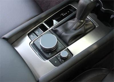 Отделка крышки коробки передач из нержавеющей стали для седана Mazda 3 2019-2023 годов выпуска 1 шт. - Изображение 1 из 3