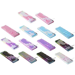 Mechanical Gaming Keyboard RGB Backlit USB LED Lighting Effects Multimedia - Picture 1 of 23