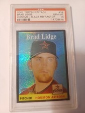 BRAD LIDGE 49/58 💎 GEMMINT 10 BLACK REFRACTOR  2007 TOPPS HERITAGE #39