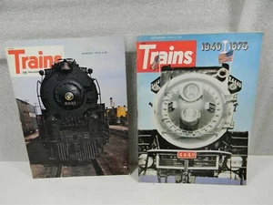 1975 Trains : The Magazine of Railroading -August November - Lot of 2- !32 - M41 - Picture 1 of 9