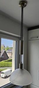 Küchenlampe höhenverstellbar als Hängelampe mit Glasschirm - Bild 1 von 4