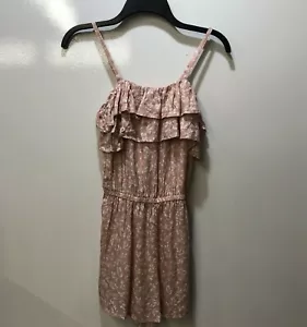 ARIZONA JEAN CO Women's (Size S) Romper Jumpsuit Skort Shorts Leaves 100% Rayon - Picture 1 of 5
