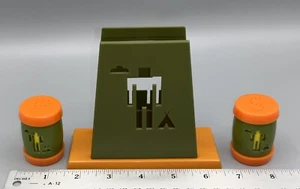 Vtg Napkin Holder & Salt Pepper Shakers Ashland Montana St Labre Indian School - Picture 1 of 11