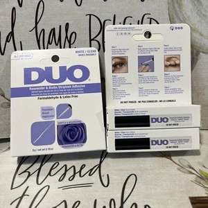 DUO ROSEWATER& BIOTIN STRIPLASH ADHESIVE WHITE/CLEAR 3PACK - Picture 1 of 4