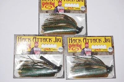 3 个夹具诱饵罢工国王黑客攻击夹具旅游等级 3/8 盎司鳄鱼爬 hahcj38-132 — 第 1/3 张图片