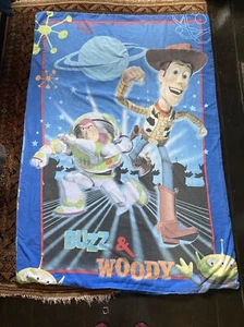 2000s Toy Story Single Bed Duvet Cover Woody And Buzz Blue - Picture 1 of 4