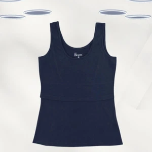 Ex Frugi Women’s Maternity and Nursing Vest in Navy (Defect) - Picture 1 of 2
