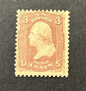 Scott #65 Mint Hinged US Postage Stamp Washington 3 Cent W/ PSAG Cert. - Picture 1 of 4