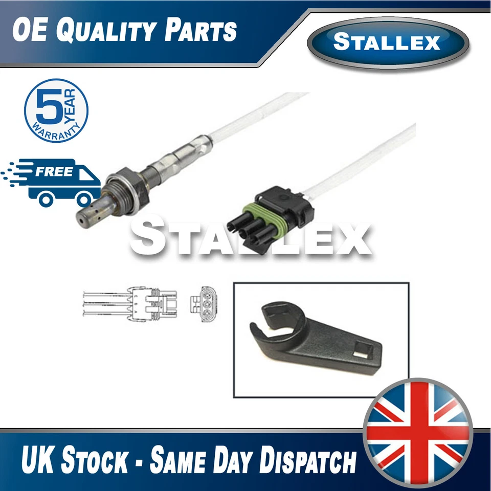 Adatto per sensore lambda anteriore Vauxhall Omega Frontera Stallex + strumento di montaggio 3 fili - Immagine 1 di 1