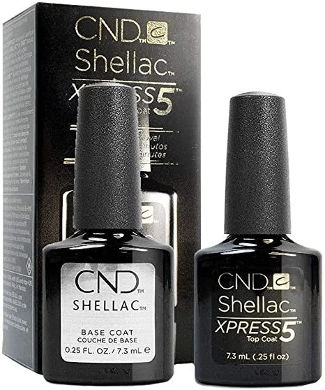 CND Shellac Xpress Top Coat + Base Coat 0,25 Brandneu im Karton Duo - Bild 1 von 1