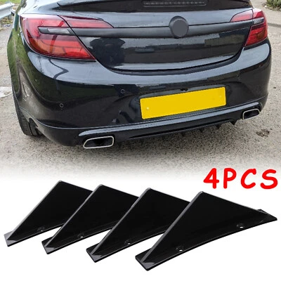 Difusor de parachoques trasero negro brillante para Vauxhall Corsa VXR divisor de labios aleta de tiburón Foto 1 de 4