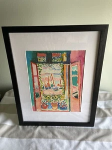 Henri Matisse Open Window Collioure 12x15 Modern Art Black Framed Print Wall Art - Picture 1 of 3