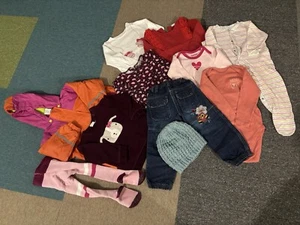 Set (11 Teile) Kleidung Mädchen Herbst/Winter Gr. 86/92 - Bild 1 von 15