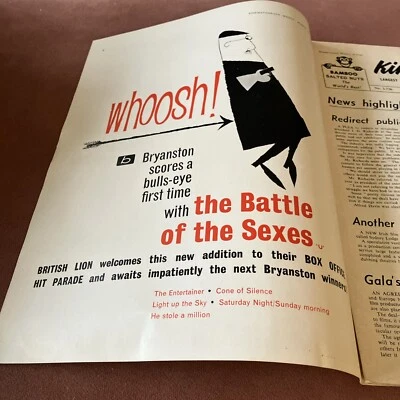 Kine Weekly,Peter Sellers Battle of the sexes,Anthony Newley,Lust of the Vampire - Image 1 of 4