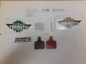COPPIA PASTIGLIE FRENI  ANTERIORI  POSTERIORI ADATTABILI TONY KART K 058 - Picture 1 of 2