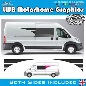 LWB PEUGEOT BOXER L2 Autocaravana Ventana Extensores Camper Van Gráficos Calcomanías 081 - Imagen 1 de 4