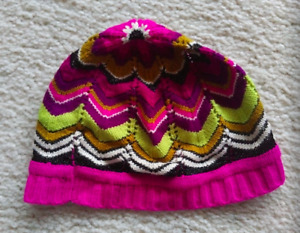 Missoni Target hat knit cap womens/adult S youth/kids XL fuchsia pink magenta