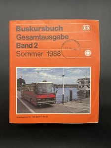 BUSKURSBUCH - Edición completa volumen 2 - verano 1988 - Deutsche Bahn - raro - BUENO - Imagen 1 de 5