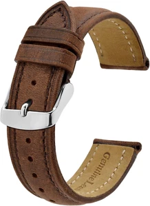 Watch Strap, Vintage Leather Replacement Bracelet, Band Width- 18Mm - Picture 1 of 11