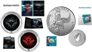 $20 Superman Silver Coin & Dawn Of Justice Batman V Superman Lenticular Coin - Picture 1 of 12