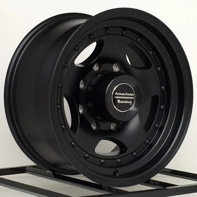 16 Black Wheels Rims Dodge RAM Chevy 2500 3500 Ford Truck F250 F350 8 Lug 16x7 - Image 1 of 4