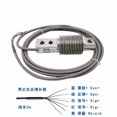 FOR HBM Z6FD1 Z6FC3 Bellows Load Cell Sensor 10kg/20kg/50kg/100kg/200kg 500kg - image 1 of 2