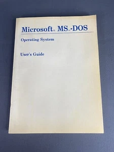 Vintage 1980s Computer Guide Book || Microsoft MS-DOS Operating System Guide - Afbeelding 1 van 3