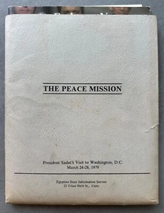 Egypt–Israel peace treaty Souvenir Folder With documents Sadat President Carter - Picture 1 of 11
