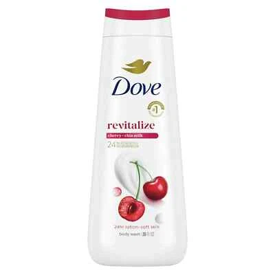 Limpiador de leche de cereza y chía Dove Revitalize Body Wash, 20 oz Foto 1 de 4