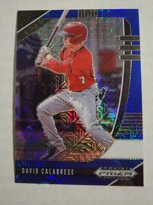 David Calabrese 2020 Panini Prizm Draft Picks Blue Mojo PDP82 Baseball Card - Image 1 of 4