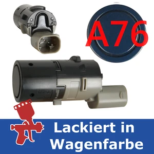 Parksensor für BMW 5er E60 E61 VORNE lackiert in A76 Tiefseeblau 9124166 NEU - Picture 1 of 1