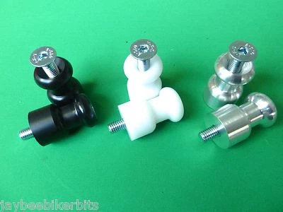 SUZUKI GSXR 600 750 1000 PADDOCK STAND CRASH BOBBINS SPOOLS COTTON REELS M8 R1E5 - Image 1 of 4