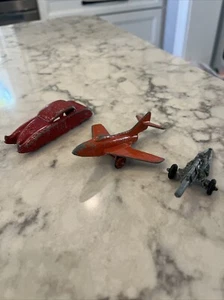 VTG Midgetoy Metal Car,plane & Artillery  - Picture 1 of 11