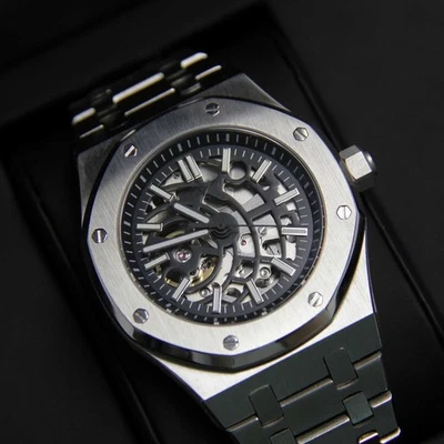 Skeleton Open Heart NH35 Aut | Sapphire | 316L Steel Integrated - Image 1 of 3